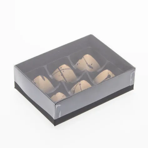 6 Choc Board Base & Clear Lid; Black